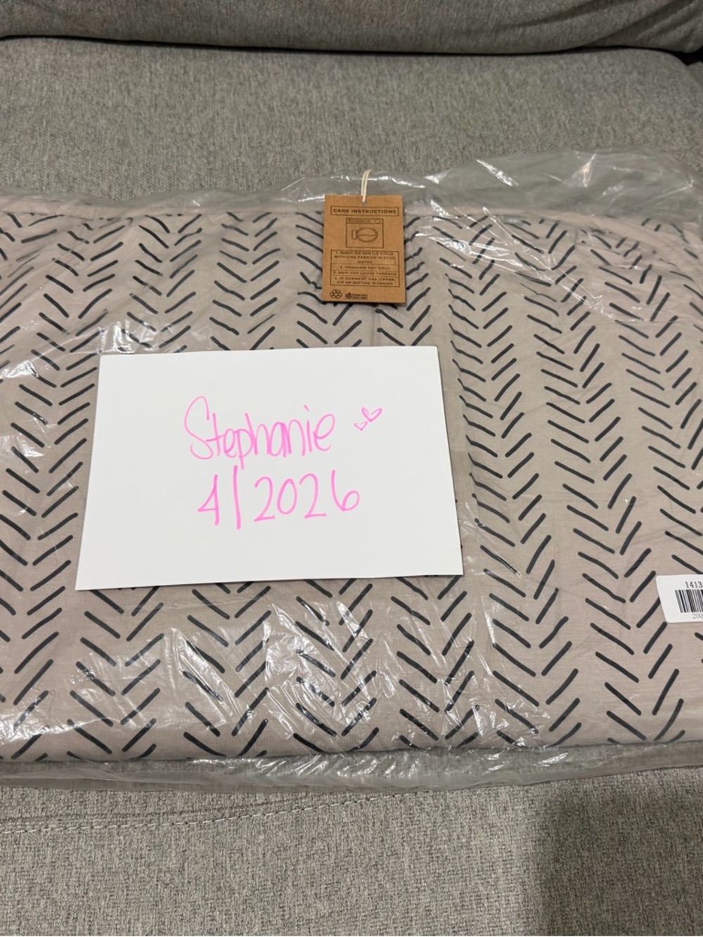 Kyte BABY Khaki Herringbone Toddler Blanket